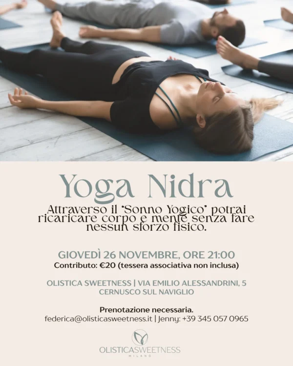 Yoga Nidra a Cernusco sul Naviglio